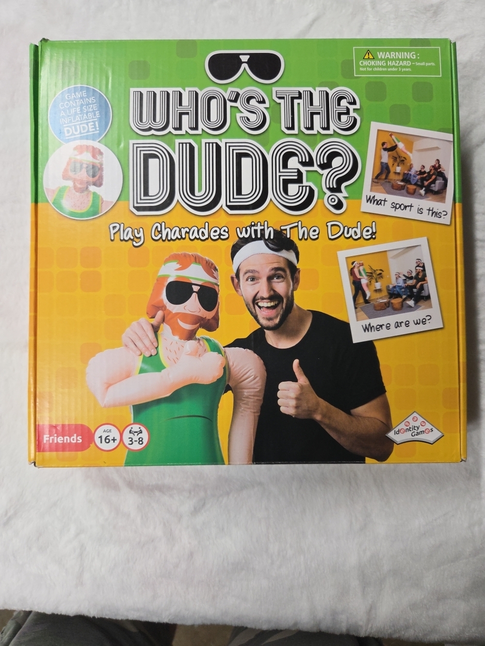 Who's The Dude? Party Charades Game - Green/Yellow